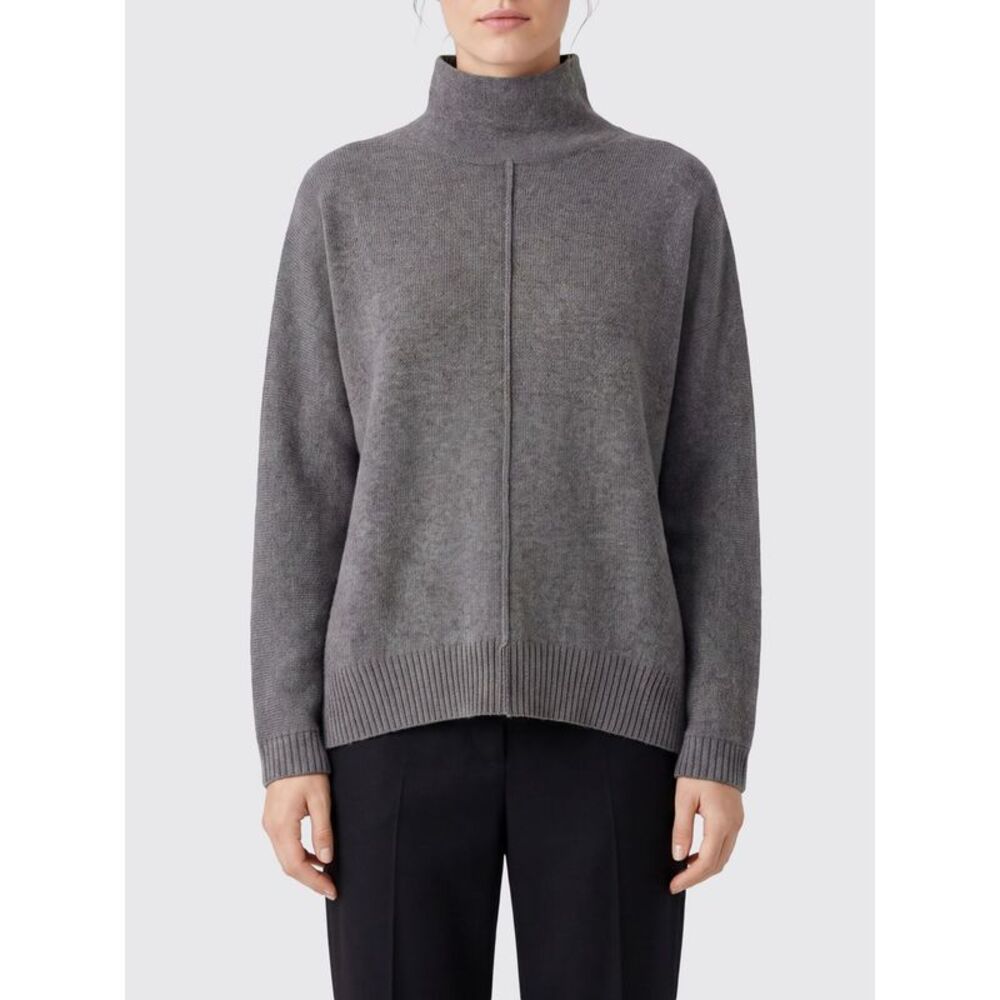 Alberta Ferretti Pure Cashmere Turtleneck Jumper With Ribbed Trims